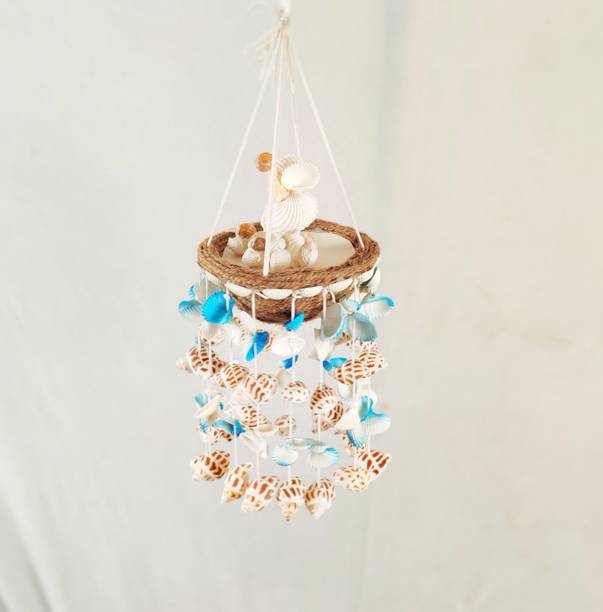 shellkrafts Multi color Decorative wind chime Earthenware Windchime