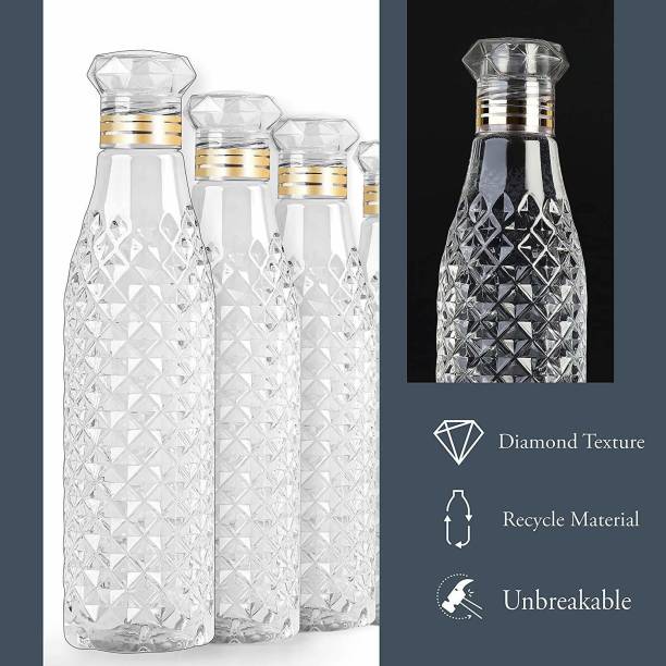 frazix Crystal Clear Water Bottle for Fridge,for Home Office Gym School Boy,Unbreakable 1000 ml Bottle