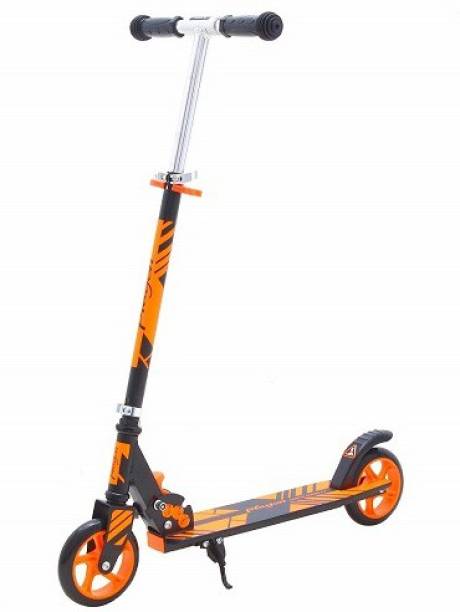 NAVRANGI Runner Skate Scooter for Kids with Adjustable Height Foldable PU Wheels and Weight Capacity 60 kgs for Babies
