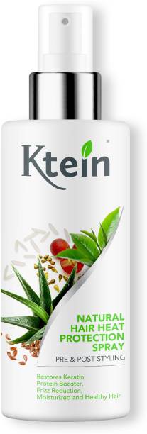 ktein Natural Hair Heat Protection and Nourishment Spray, Infused with Rice Water, Flaxseeds, Grapeseeds, Aloevera, Greentea Hair Spray