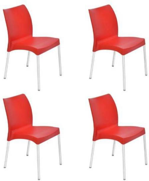 Nilkamal NOVELLA-RED-01 Plastic Cafeteria Chair