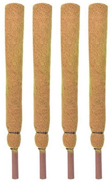GIRISHA TRADERS Coco Pole 3 FT - 4 Piece -Moss & Coir Stick for Indoor & Outdoor Plants Garden Mulch