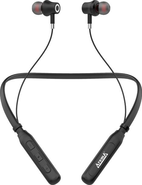 Top Headset Under 300 cheap price 5stars Flipkart in India 29 Aroma NB119C Carter - 36 Hours Playtime Bluetooth Neckband Bluetooth Headset
