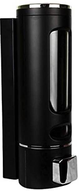 LOGGER Cylindrical Multi Purpose Wall Mounted Liquid Dispenser (Black) 400 ml Foam, Conditioner, Shampoo, Soap, Gel, Sanitizer Stand, Liquid, Lotion Dispenser