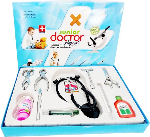 BOZICA Educational Fun Learning Doctor Toys Plastic Playset Kit with Medical Accessories all purposes for children Toy Set