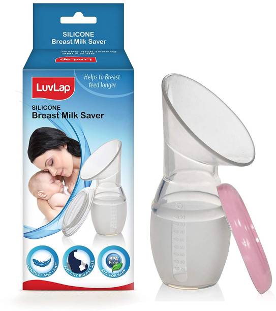 LuvLap Silicone Food Grade Breast Milk Catcher/Saver, 100 ml,  - Manual
