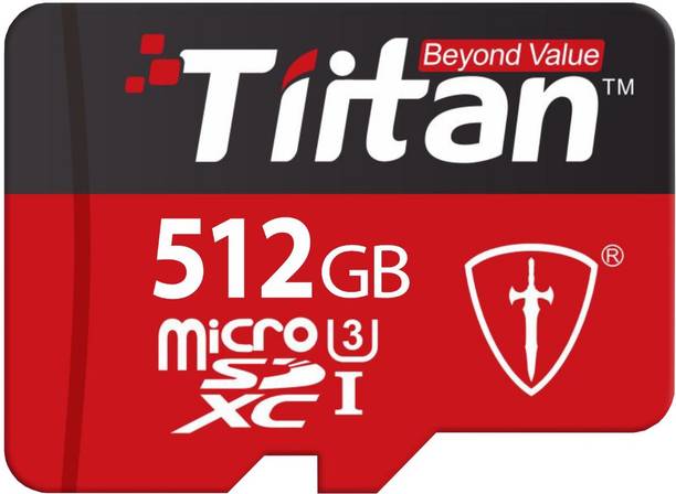 Tiitan T-SDC 512 GB MicroSDXC UHS Class 3 300 MB/s Memory Card
