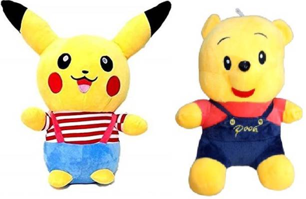 Luipui Cute Yellow Pikachu Pokemon Stuffed Soft Plush T...