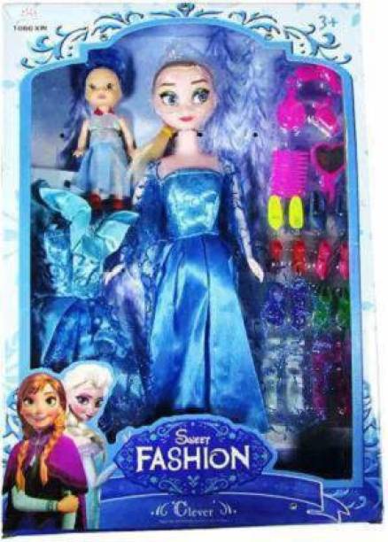 MTC97 Fashion Doll Set - Frozen Doll Fashion Accessories (Blue, Blue