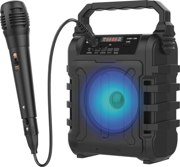 U&I Song Series Wireless Speaker with Karaoke mic and 6 hours Battery Backup 8 W Bluetooth PA Speaker