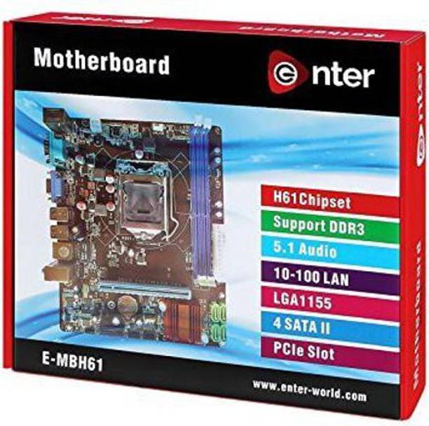 Enter i3,i5,i7 SUPPORT E-H61 MOTHERBOARD Motherboard