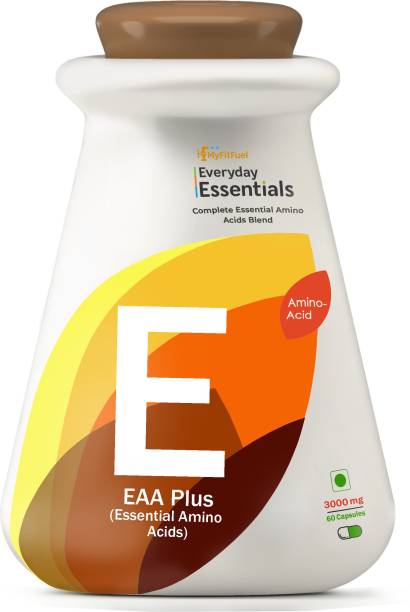 MyFitFuel EAA Plus (Essential Amino Acids) 60 Capsule, 3000mg EAA (Essential Amino Acids)