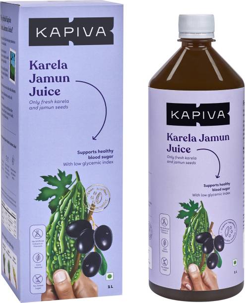Kapiva Karela Jamun Juice | Natural Juice made from Fresh Karela and Jamun Seeds | Low Glycemic Index | No Added Sugar