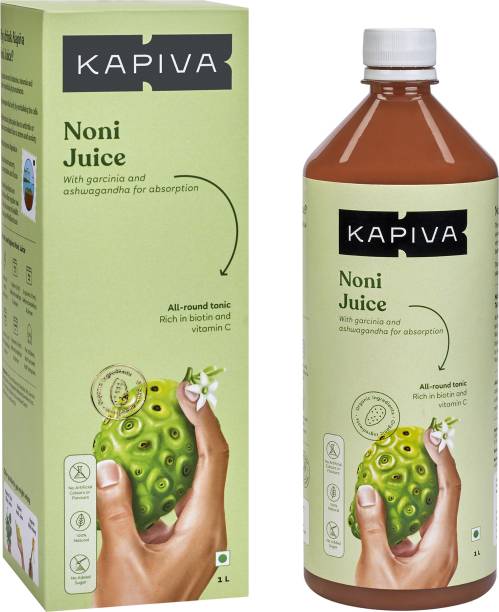 Kapiva Noni Juice | Includes Garcinia and Ashwagandha for Nutrient Absorption | Made from South Indian Noni | No Added Sugar