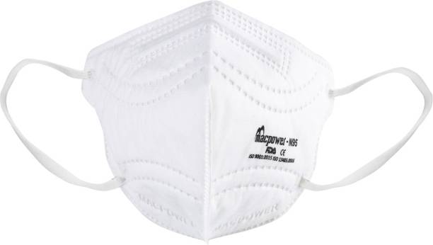 Macpower ISI Approved N95 Mask - white(Pack of 25), Earloop Style, 5 Layered Unisex FFP2 Face Mask White N95