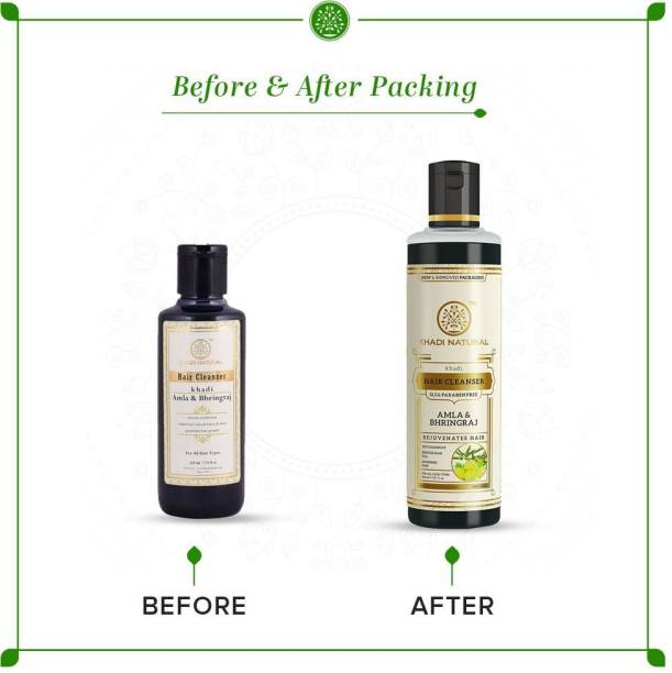 KHADI NATURAL Amla and Bhringraj SLS free shampoo/Cleanser