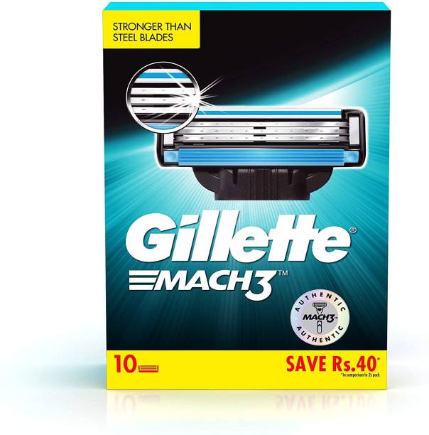 GILLETTE Mach3 Shaving 3-Bladed Cartridges
