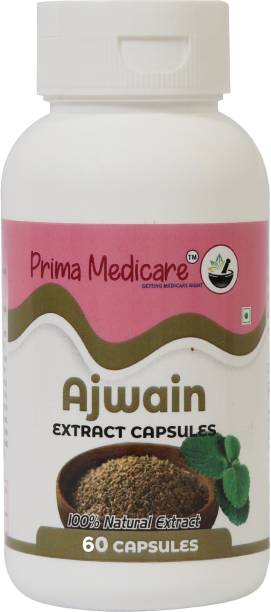 Prima Medicare Ajwain Extract Capsule - 100% Natural Extract (60 Capsules)