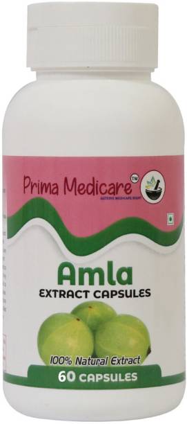 Prima Medicare Amla Extract Capsules/Vitamin C Supplement & Immunity Booster (60 Capsules)