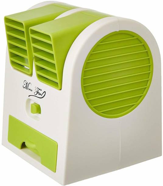 INDOUS USB COOLER Mini cooling Fan, Mini Air Cooler Personal cooler USB Fan, Rechargeable Fan (Green) USB Air Cooler