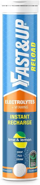 FAST&UP Reload (Electrolytes) for Energy & Hydration Sports Drink, Lime&Lemon, 20 Tablets Hydration Drink