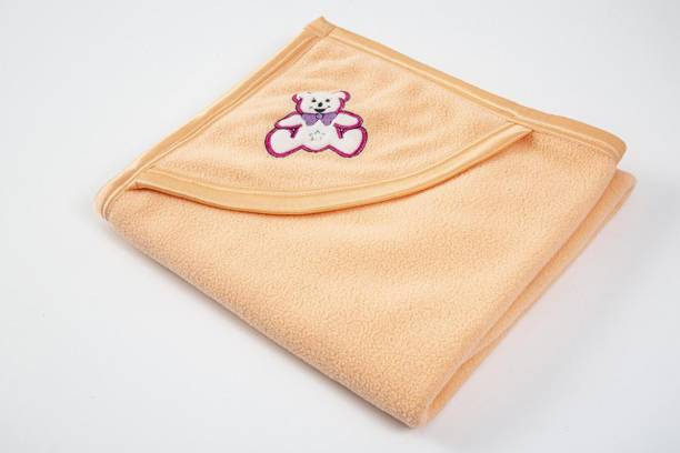 BABY ZONE Printed Crib Hooded Baby Blanket