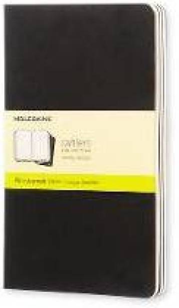 Moleskine Plain Cahier L - Black Cover (3 Set)