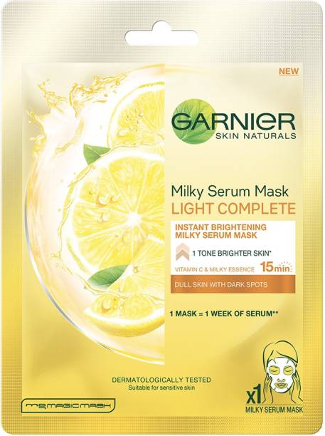 GARNIER Light Complete Milky Serum Sheet Mask, 30g