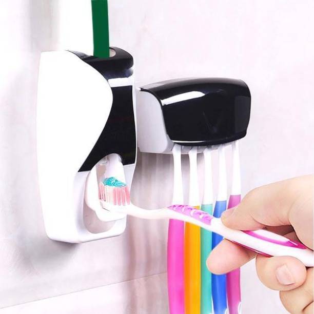 Ganapati Universal Co Squeezer Extractor Tube Zero for Toothpaste Cream Lotion Plastic Tooth Brush Holder Plastic Toothbrush Holder