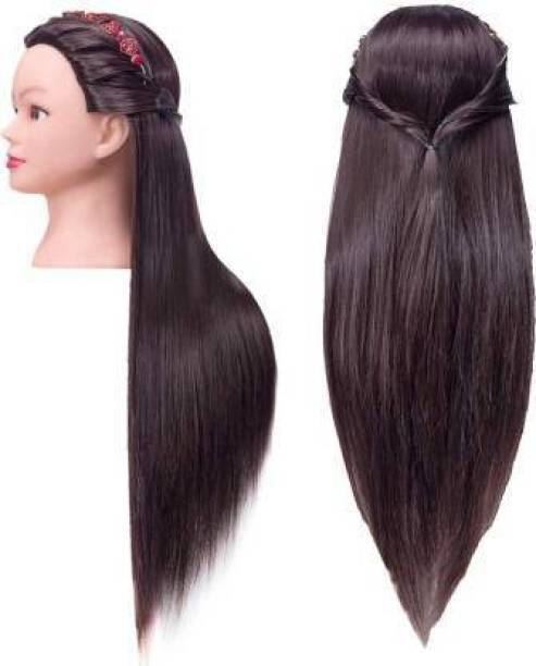 EASYOUNG Professional Dummy Length 28-30 inch Long Styling Training Head Cosmetology Doll Head dressing for ,Braiding,Cutting Practice with Free Clamp  Extension Hair Extension