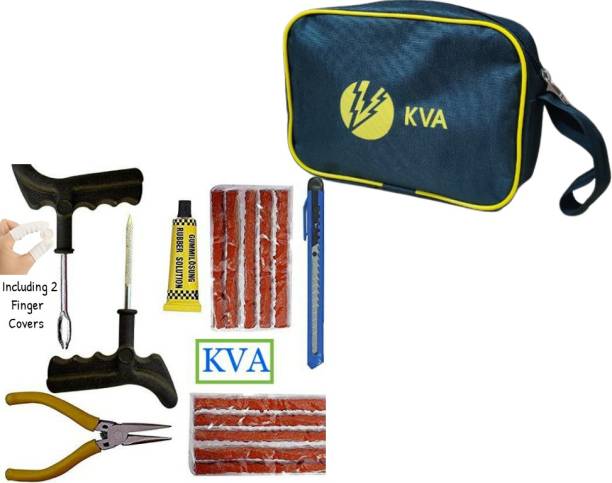 KVA PLUS 009 Premium Tubeless Tyre Puncture Repair Kit