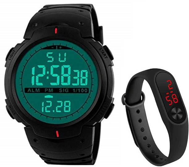 hala skm-1155 Black Dial Summer Collection Digital Watch – For Men