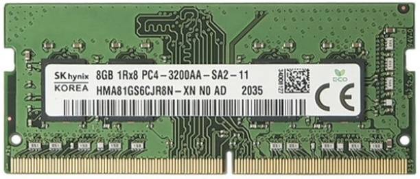 Sk Hynix PC4-3200AA ,1RX8 DDR4 8 GB (Single Channel) La...