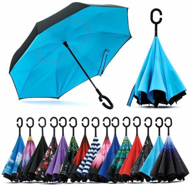 Creative Africa Women Auto Open Close Handle Umbrella Cute Woodproof Compact Rain Umbrella