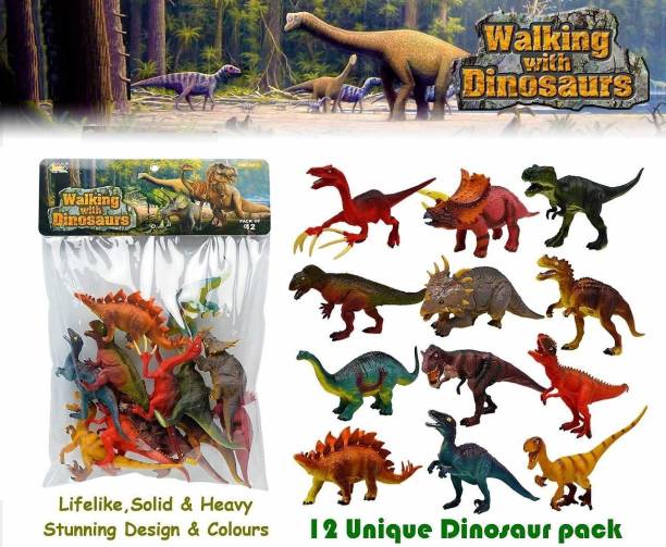Sharva Enterprise Dinosaur Action Figure Toys Set for Kids
