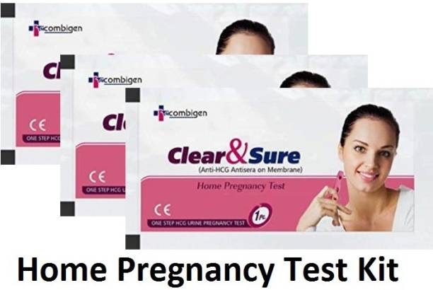 Clear & Sure A Urine Step Pregnancy Test Kit 3 Digital Pregnancy Test Kit Digital Pregnancy Test Kit
