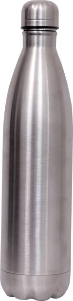 THE PRINT HUB Thermosteel stainless steel 1000 ml Bottle (Silver, Steel) - 12hr hot 24hr cold 1000 ml Bottle
