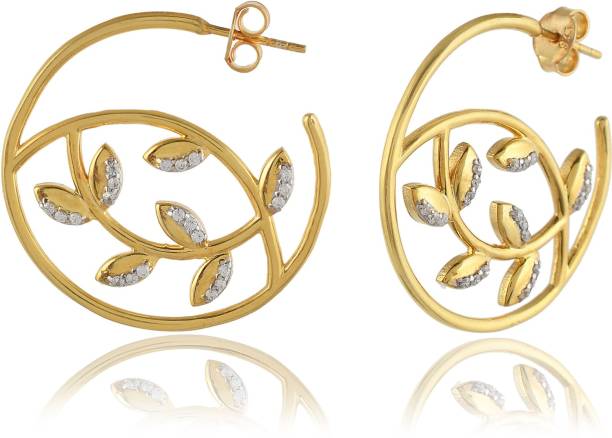 Femme Jam 925 Sterling Silver, SWAROVSKI ZIRCONIA, Gold Plated Dangler Earrings for Women. White Gold Swarovski Zirconia Dangle Earring