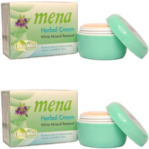 HUAYUENONG HB Mena Herbal White Mineral Renewal Cream For Glowing, Anti-Ageing & Spotless Skin (Pack Of 2)