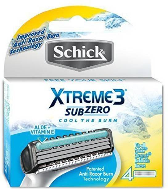 fozti Schick Xtreme3 Cartridges, 4 Count Package