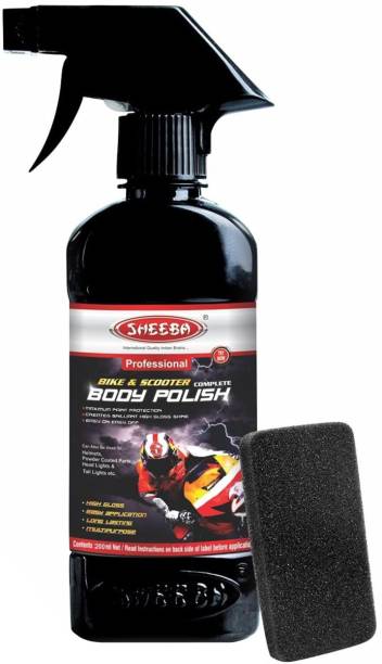 sheeba Liquid Car Polish for Leather, Tyres, Metal Parts, Headlight, Exterior