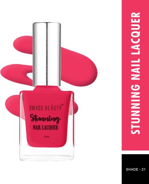 SWISS BEAUTY Stunning Nail Polish (SB-105-21) | Long Lasting | Flamingo Red