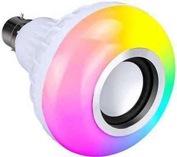 Webilla Led Bulb with Bluetooth Speaker Music Light Bulb B22 LED White + RGB Light Ball Bulb Colorful Lamp with Remote Control for Home, Bedroom, Living Room, Party Decoration Smart Bulb Smart Bulb