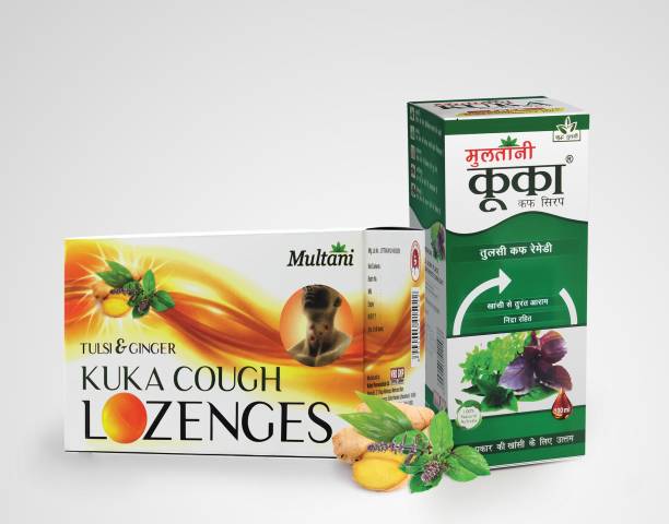 Multani Cough Combo | Cough Syrup & Cough Lozenges | Relief From All Types Of Cough & Throat Issues | Relief Against Cough & Cold | Natural Cough Formula | Throat Soothing Remedy