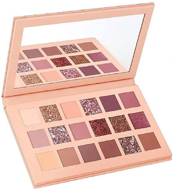 NYN HUDA Insta Beauty Color Icon Nude Edition Eye Shadow Palette 18 Color Shimmer and Matte Eyeshadow Palette 18 g