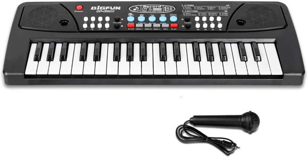 ARTEN 7 Key Bigfun Piano Keyboard Toy for Kids with Mic Dc Power Option Recording Charger not Included Best Birthday Gift for Boys and Girls