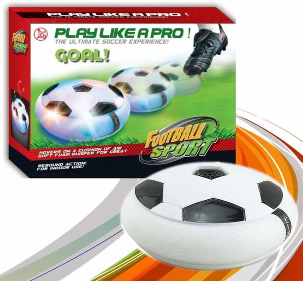 REEVA CREATION Air Football for Kids with Foam Bumper with LED Lights, playing indoor & outdoor Football