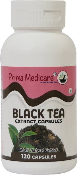 Prima Medicare Black Tea Extract Capsules for Weight Loss For Men And Women (120 Capsules)