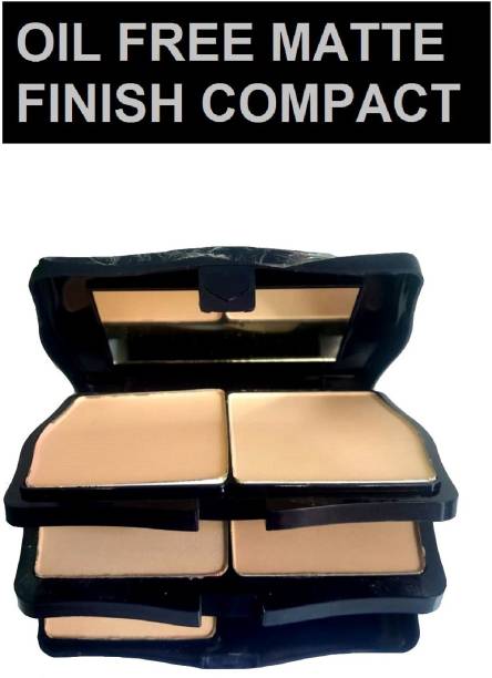 imelda New Two Way Cake 5 in 1 Give You More Shining Luster Compact (Beige, 38 g) Compact