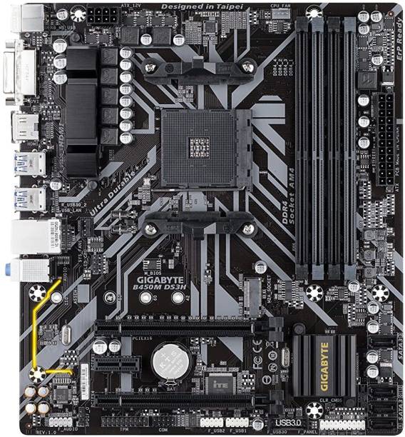 GIGABYTE B450M DS3H (AMD Ryzen AM4/M.2/HMDI/DVI/USB 3.1/DDR4/Micro ATX) Motherboard